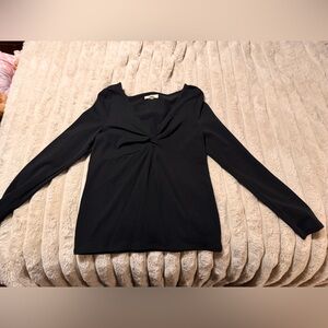 Madewell Elegant Black Long Sleeve Women's Top Size Large